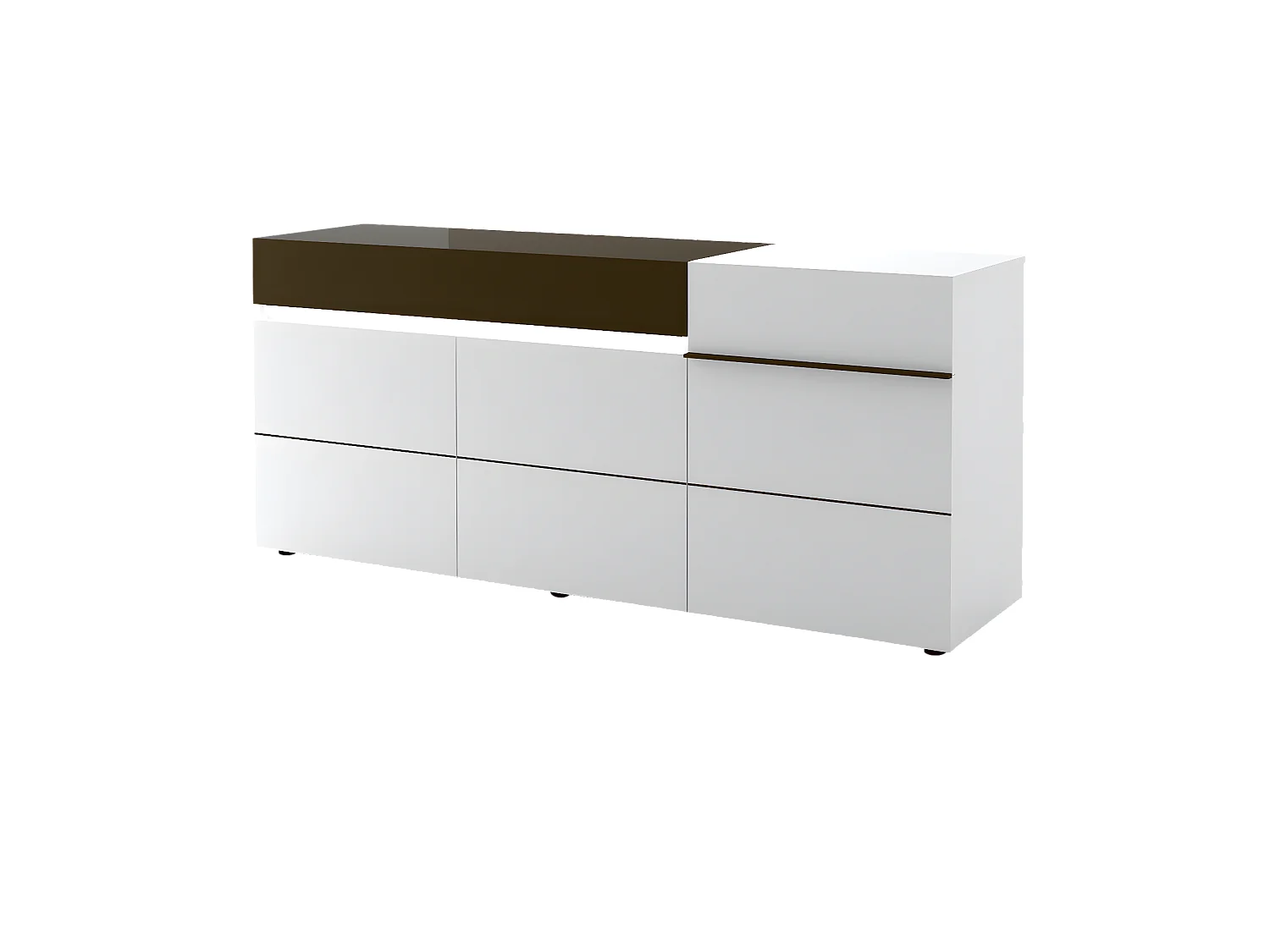 Buffet 3 portes 1 tiroir Karat L200cm- Fabrication Française