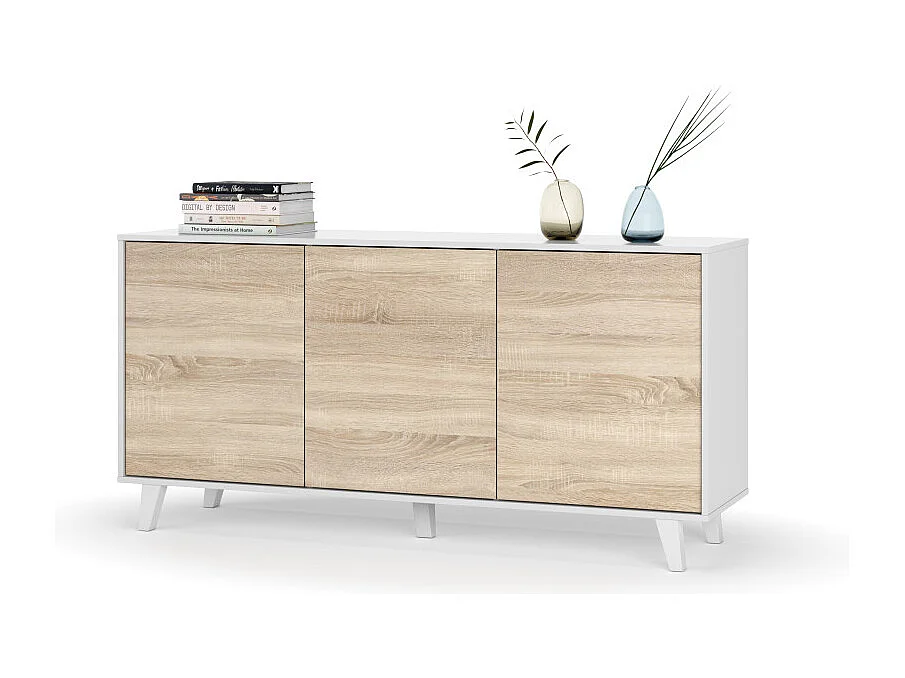 Buffetkast met 3 deuren - L154 cm - Zaiken Plus