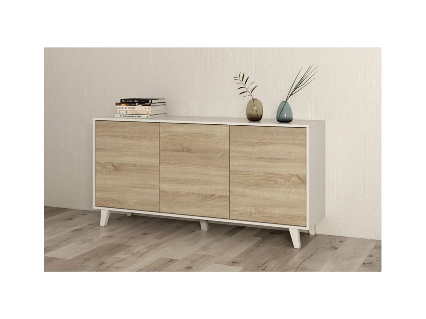 Aparador 3 puertas - L154 cm - Zaiken Plus