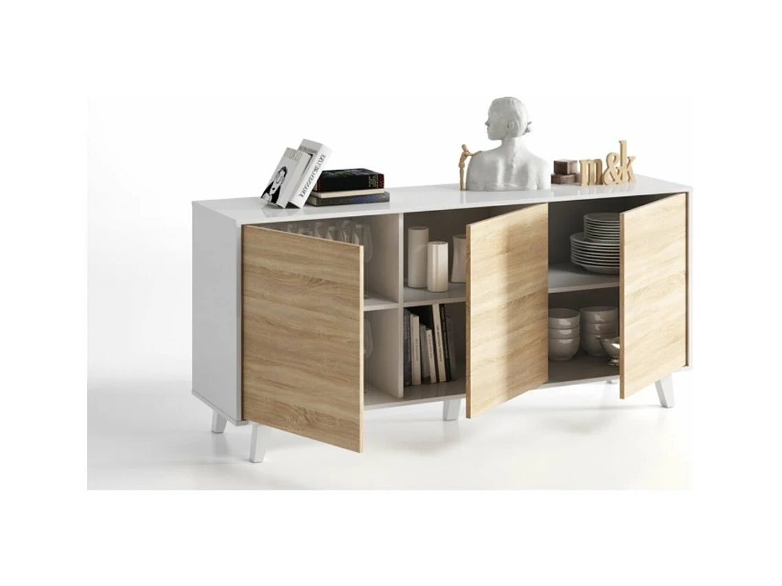 Aparador 3 puertas - L154 cm - Zaiken Plus