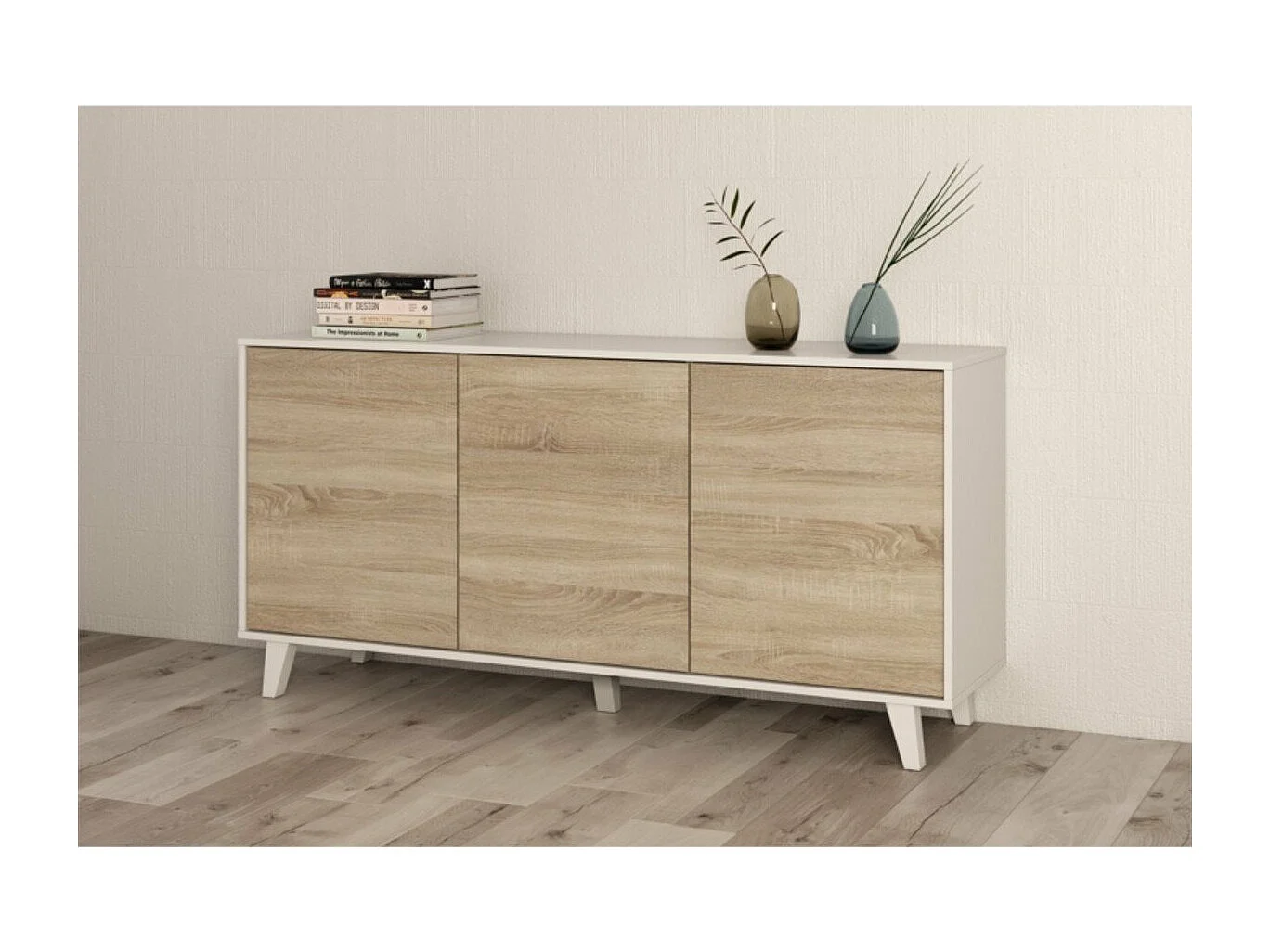Buffet scandinave 3 portes Zaiken Plus - L154 cm