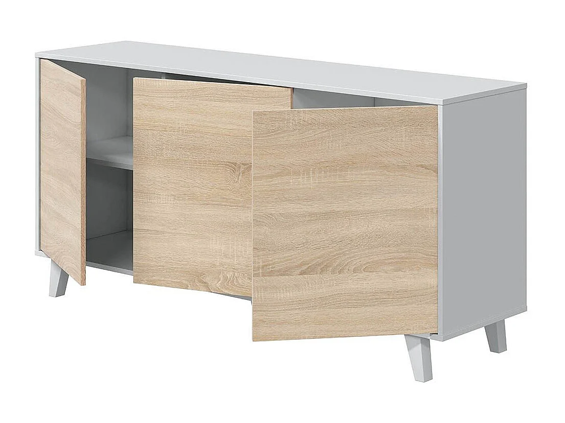 Buffet scandinave 3 portes Zaiken Plus - L154 cm