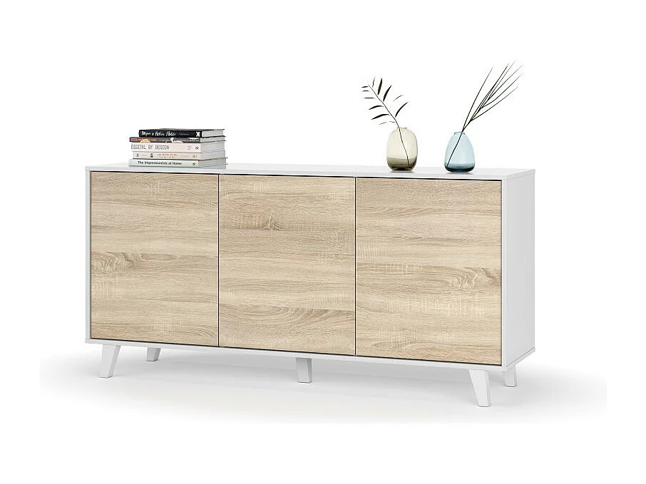 Buffet scandinave 3 portes Zaiken Plus - L154 cm
