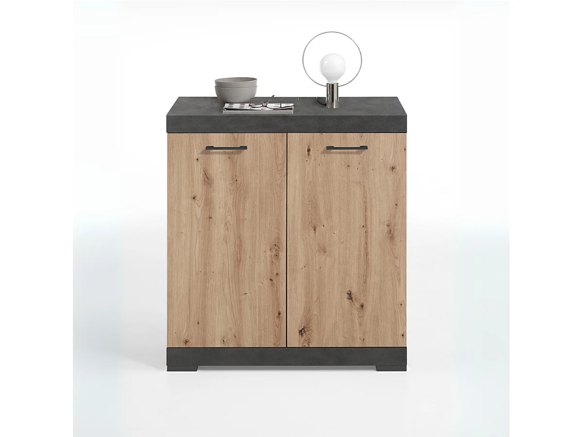 Buffet met 2 deuren en interne plank L80cm - Bristol