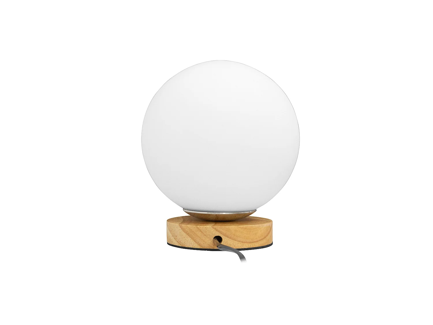 Lampe de Table - Lampe de Salon Design Globe - Mon Bois naturel