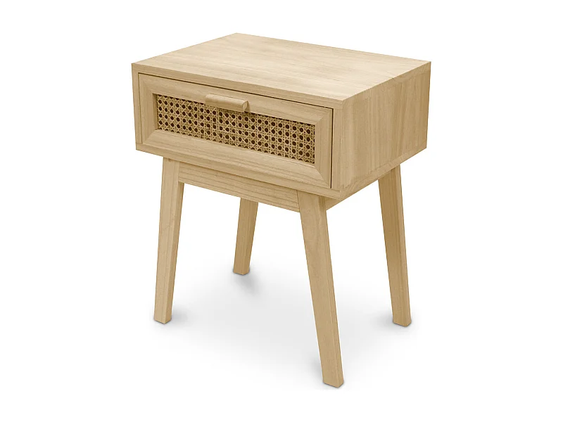 Comodino con cassetto - Legno Massello Boho Bali - Yanpai