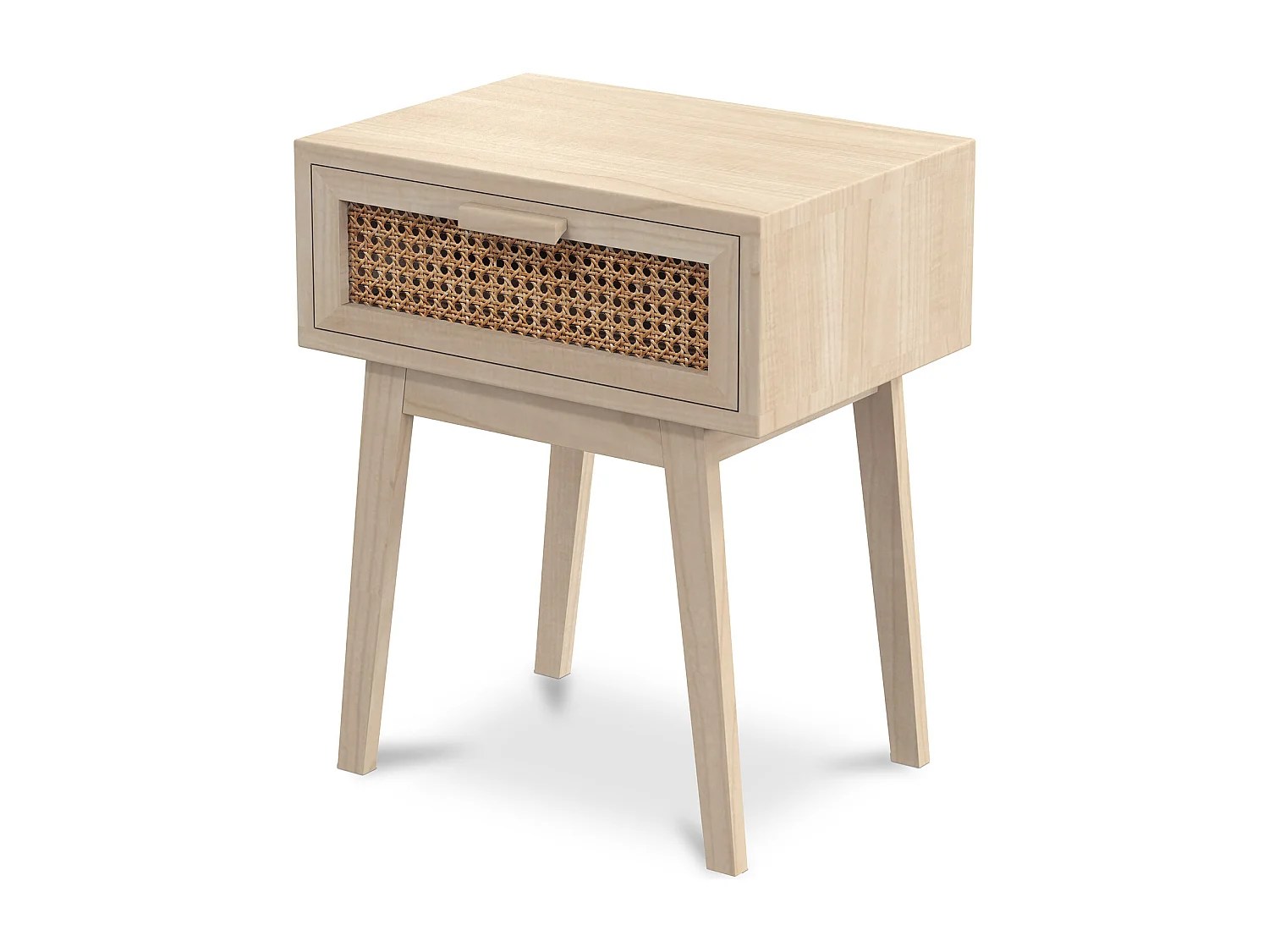 Nachttisch mit Schublade - Boho Bali Holz - Yanpai