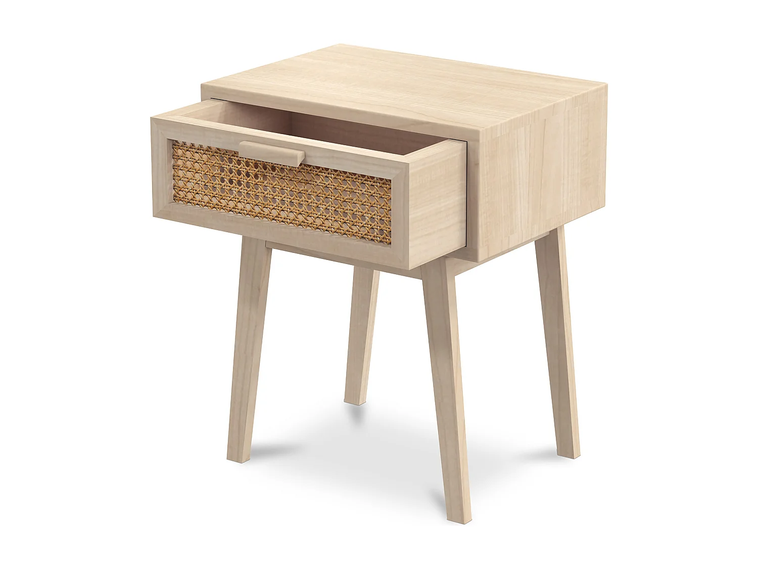 Nachttisch mit Schublade - Boho Bali Holz - Yanpai