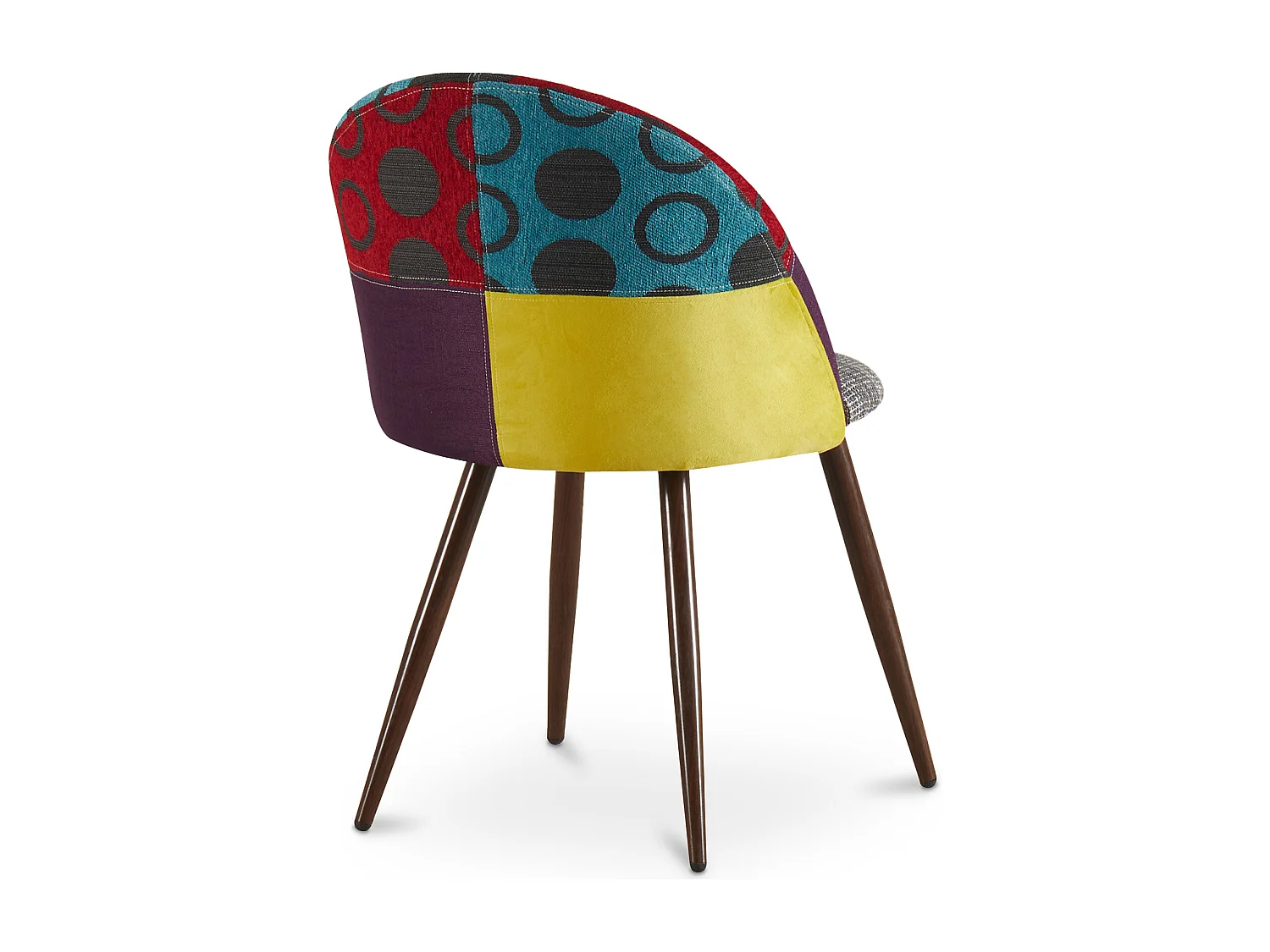 Silla de Comedor - Tapizada en Patchwork - Estilo Escandinavo - Ray