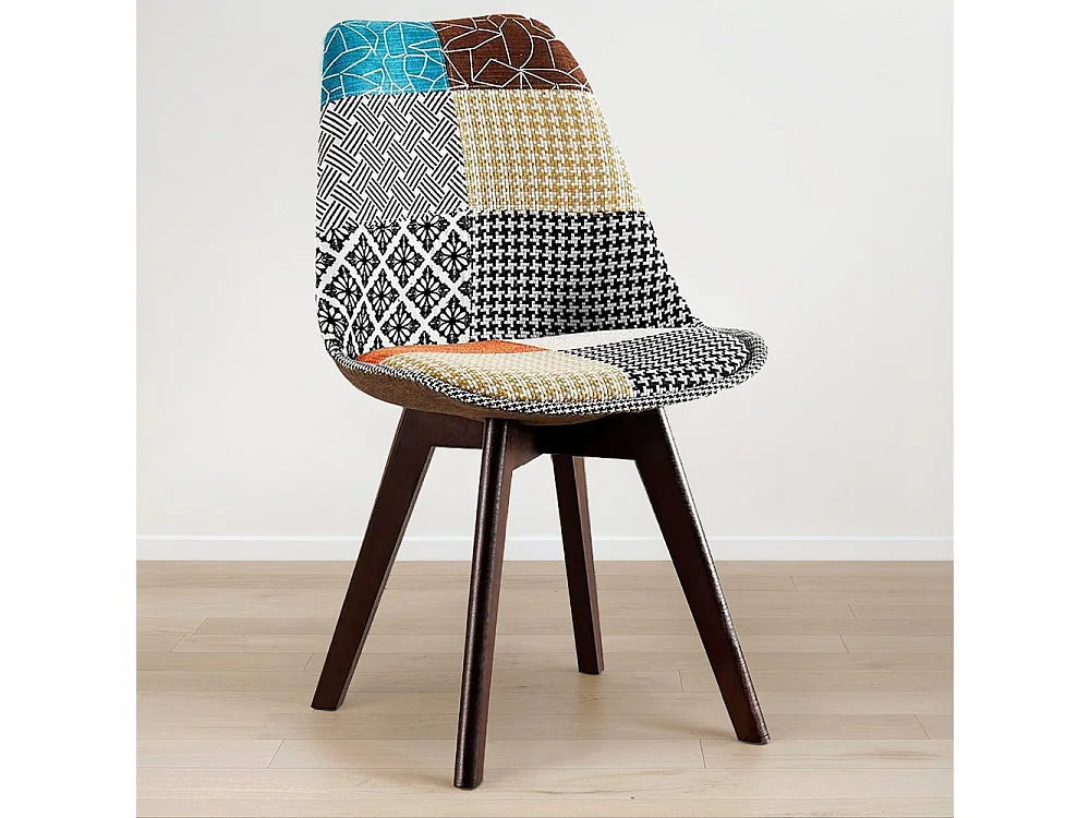 Silla de Comedor - Tapizada en Patchwork  - Patty