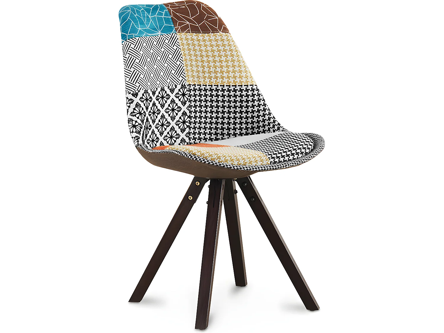 Esszimmerstuhl - Bezogen mit Patchwork - Patty