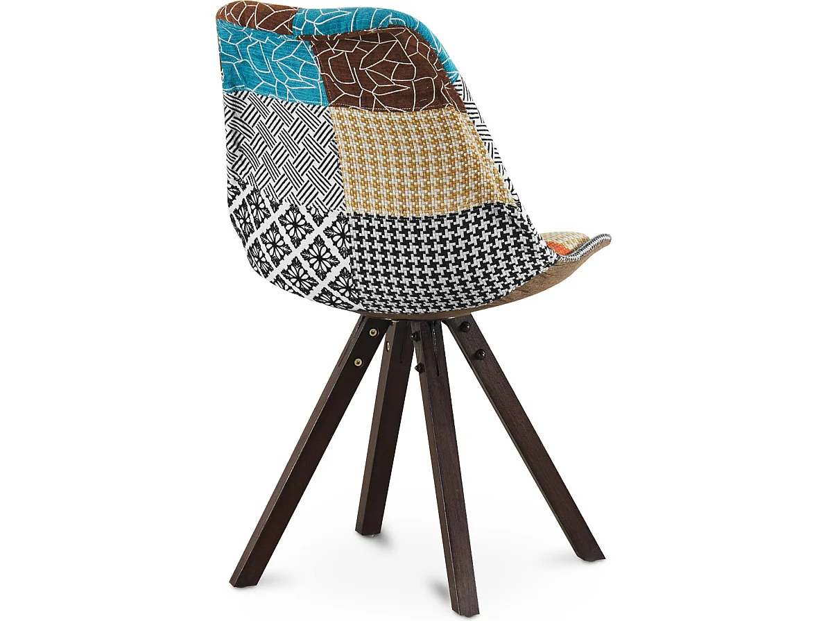 Esszimmerstuhl - Bezogen mit Patchwork - Patty