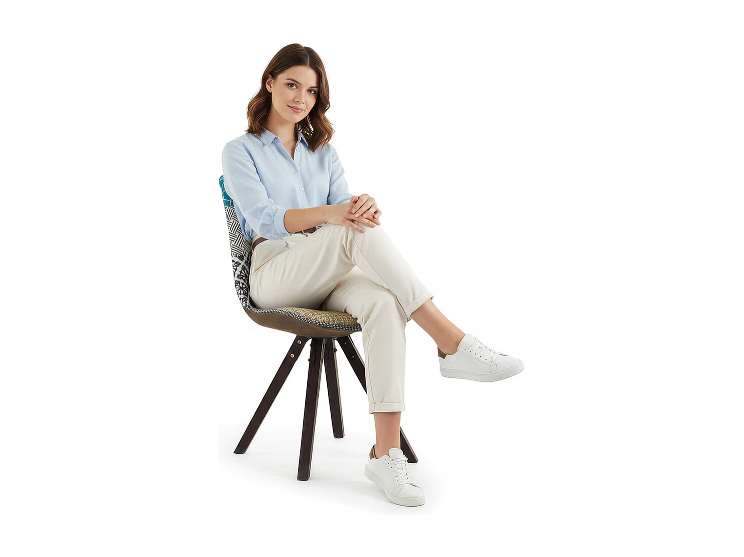 Silla de Comedor - Tapizada en Patchwork - Patty