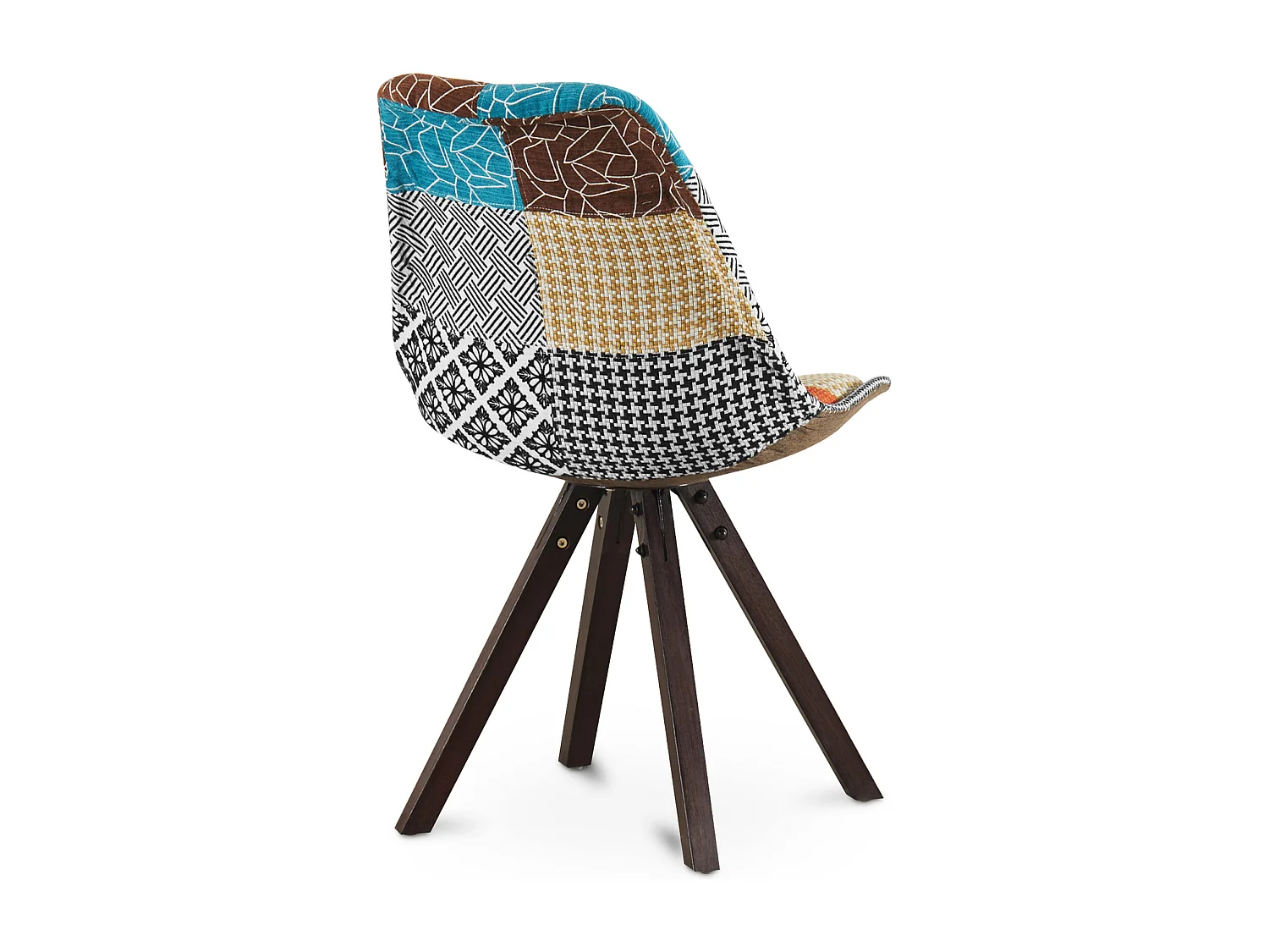 Silla de Comedor - Tapizada en Patchwork - Patty