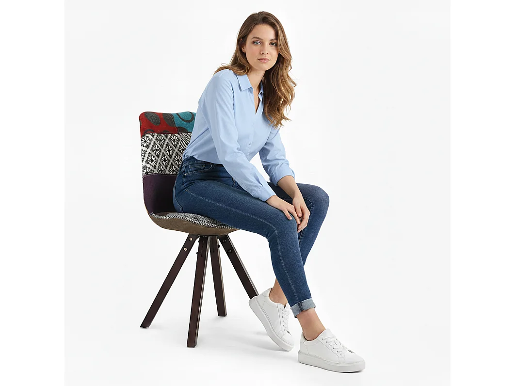 Silla de Comedor - Tapizada en Patchwork - Ray