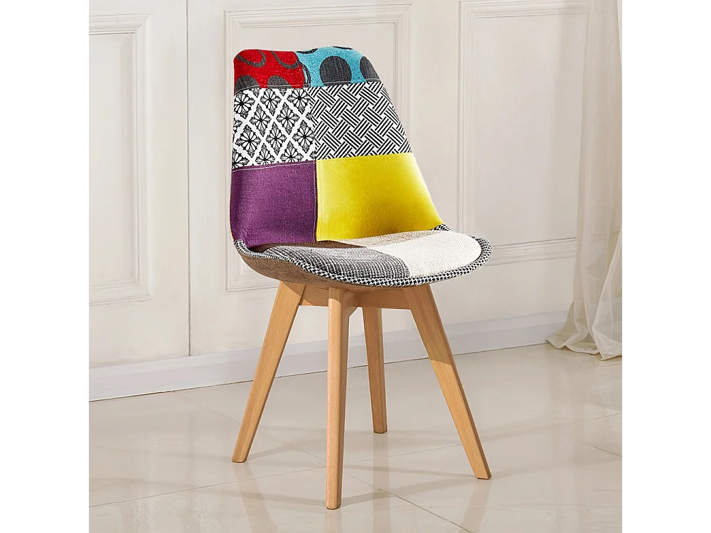 Silla de Comedor - Tapizada en Patchwork  - Ray