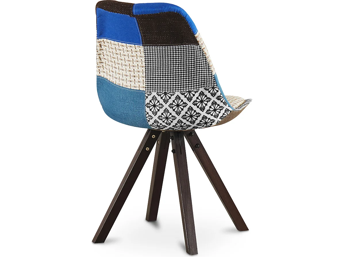 Esszimmerstuhl - Bezogen mit Patchwork -Pixi