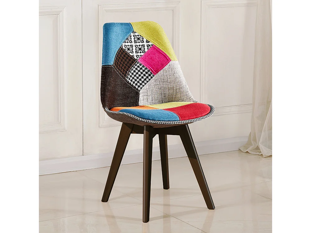 Silla de Comedor - Tapizada en Patchwork  - Simona