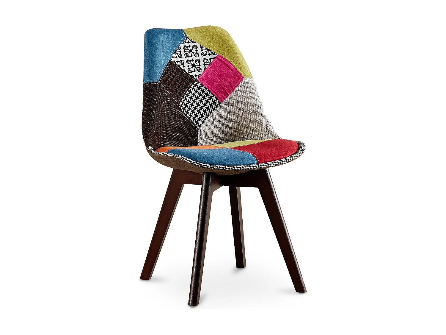 Silla de Comedor - Tapizada en Patchwork  - Simona