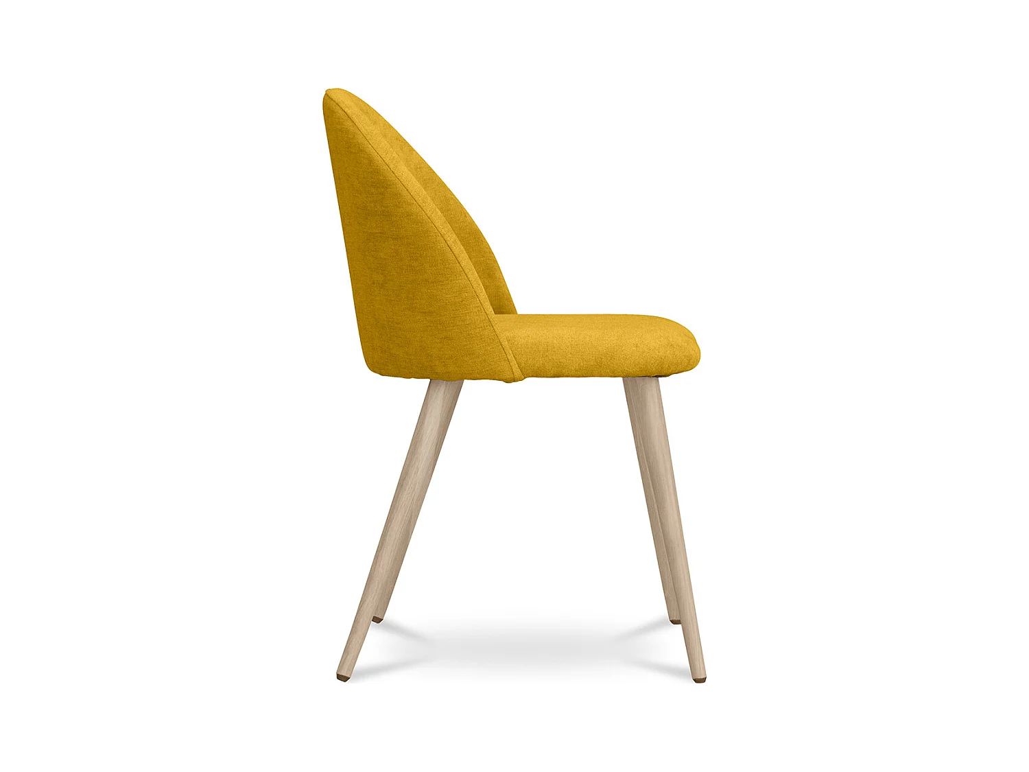 Silla de Comedor - Tapizada en Tela - Estilo Escandinavo - Evelyne