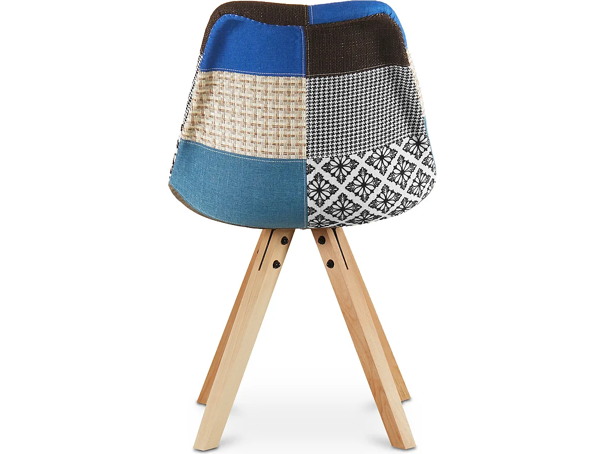Esszimmerstuhl - Bezogen mit Patchwork -Pixi