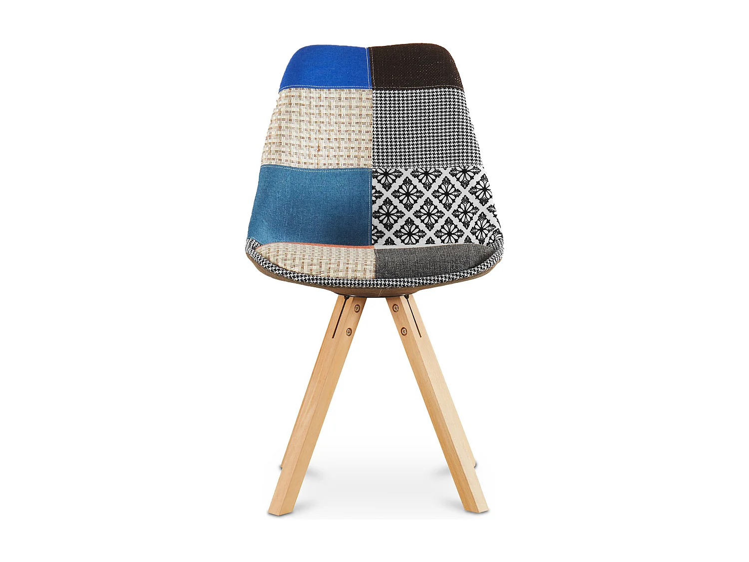 Chaise de Salle à Manger - Revêtement Patchwork - Pixi  Multicolore