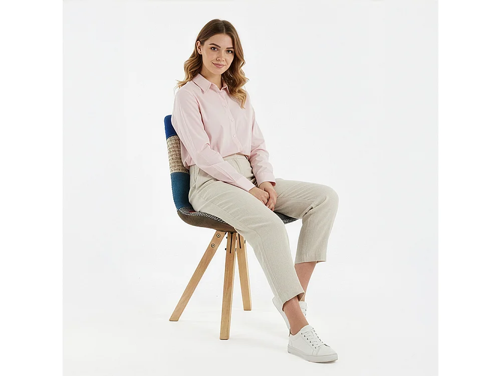 Chaise de Salle à Manger - Revêtement Patchwork - Pixi  Multicolore