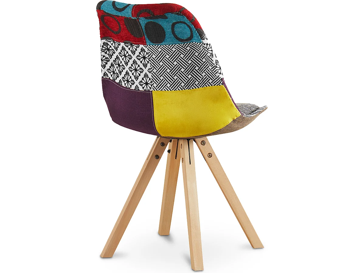 Esszimmerstuhl - Bezogen mit Patchwork - Ray