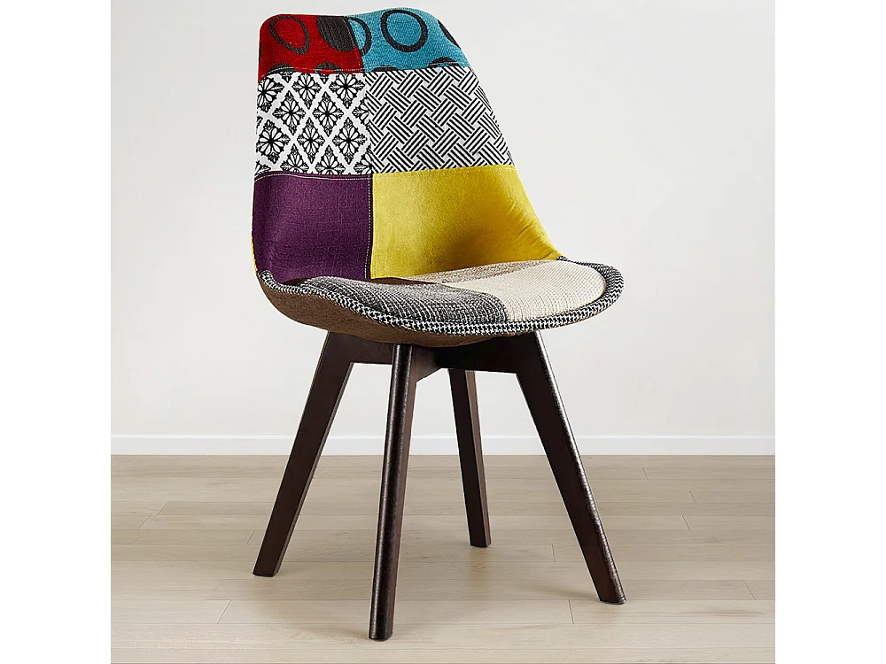 Silla de Comedor - Tapizada en Patchwork - Ray