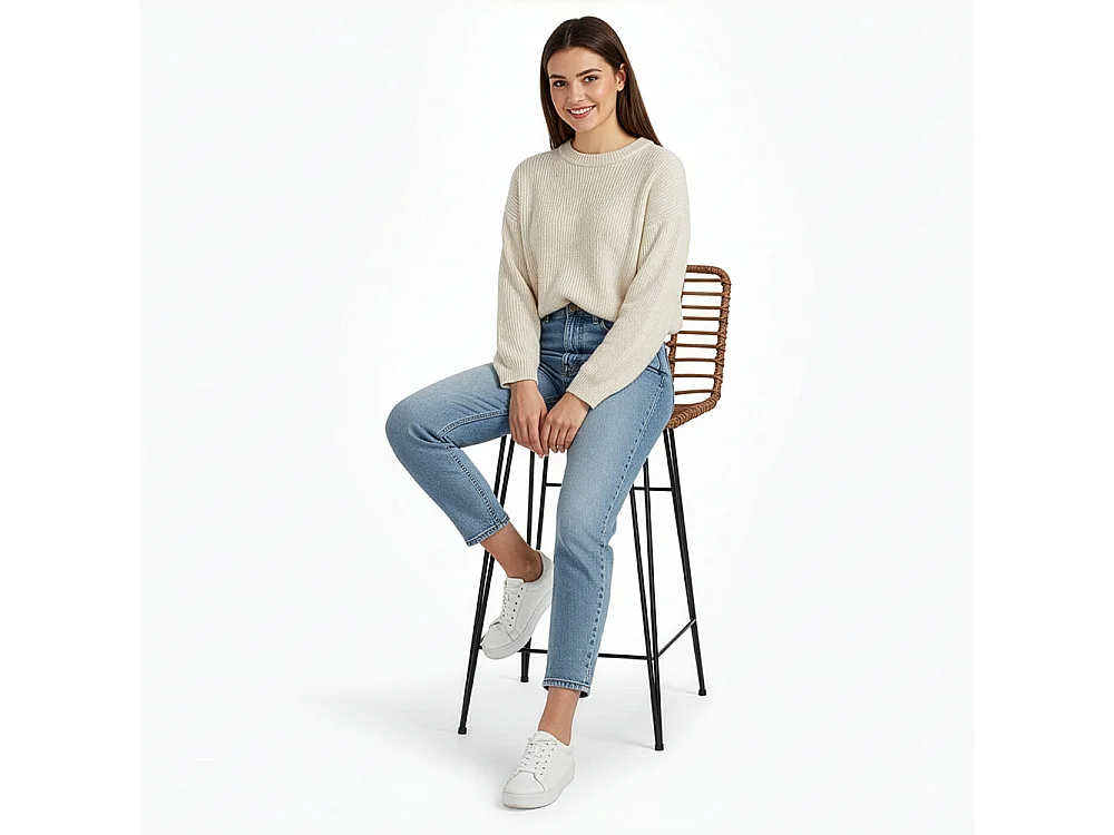 Wicker Barhocker - Boho Bali Design -65cm - Catori