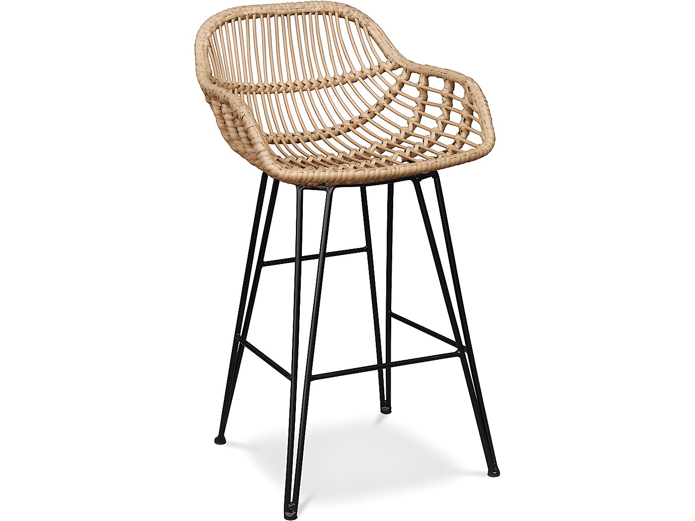 Taburete con Reposabrazos Estilo Boho Bali 65cm Many