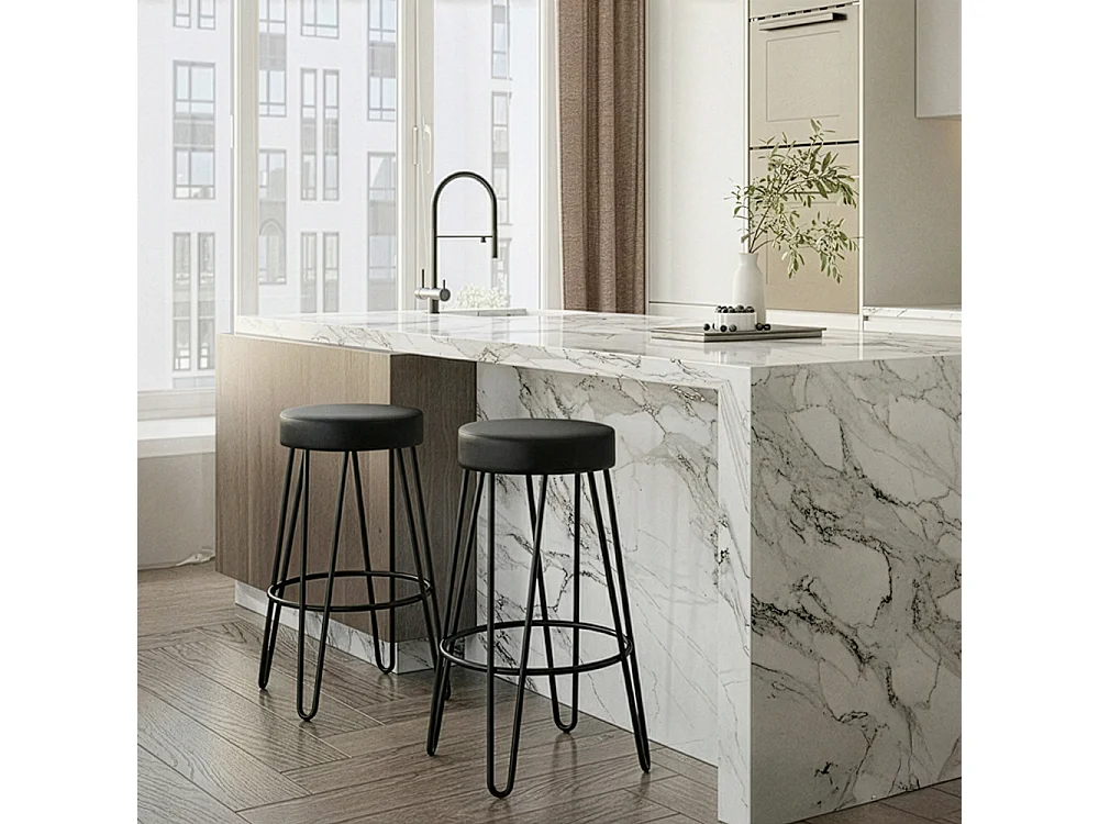 Runder Hocker - Industriedesign - 80 cm - Elan