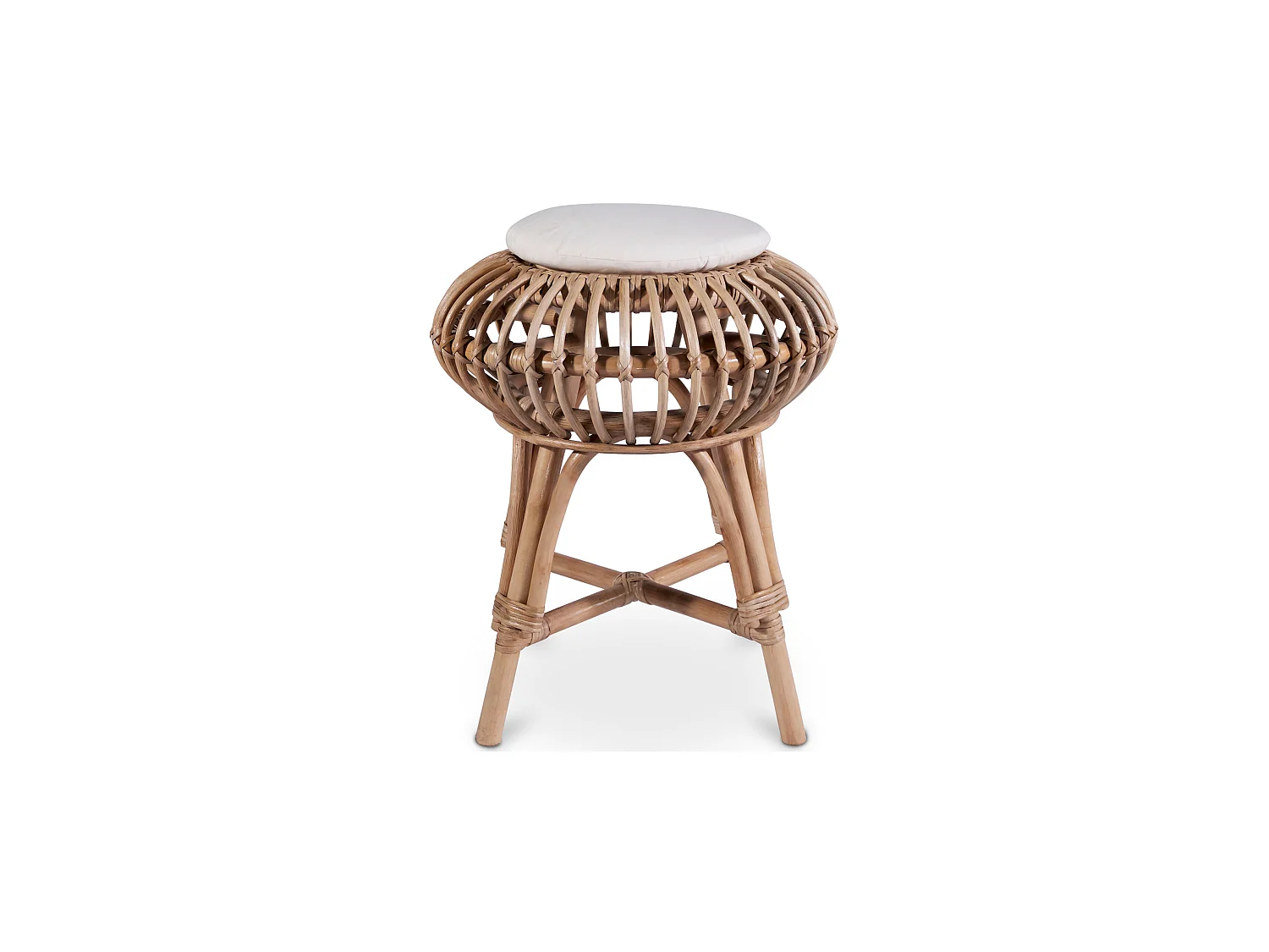 Sgabello da bar in rattan - Stile Boho Bali - Lera