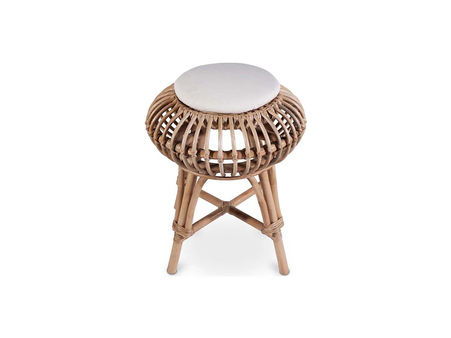 Sgabello da bar in rattan - Stile Boho Bali - Lera