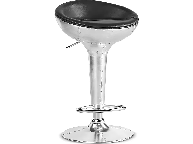 Taburete Redondo de Metal - Estilo Aviador - 90cm - Aviator