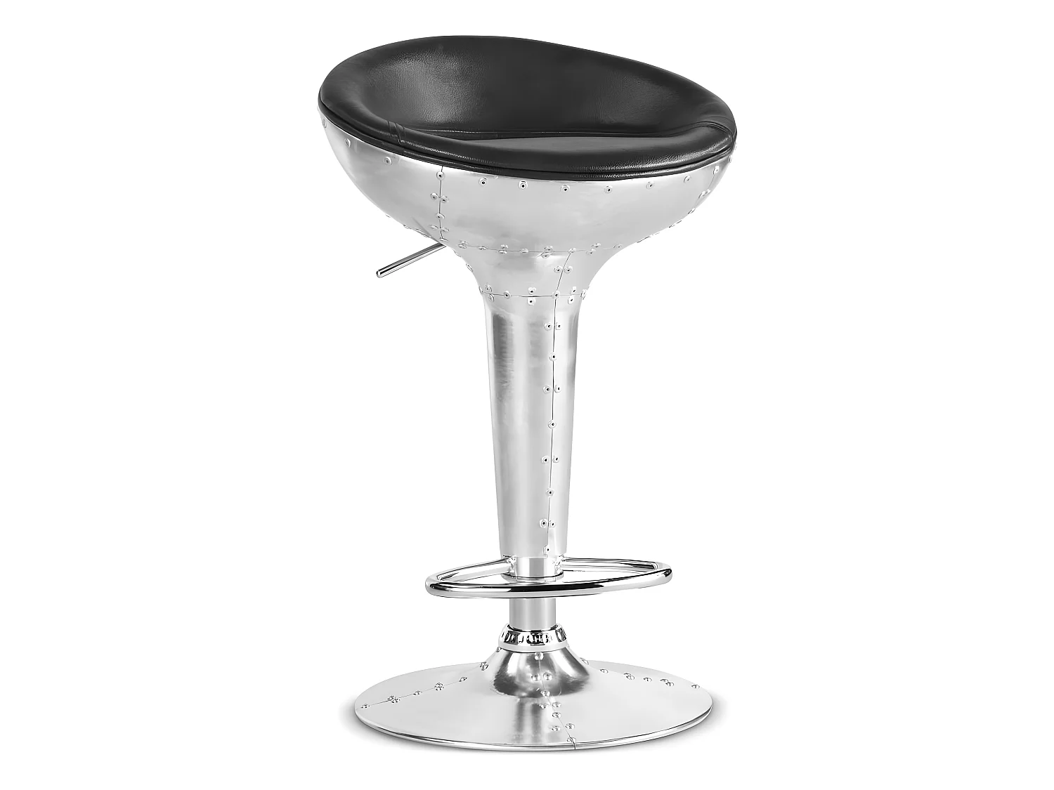 Taburete Redondo de Metal - Estilo Aviador - 90cm - Aviator