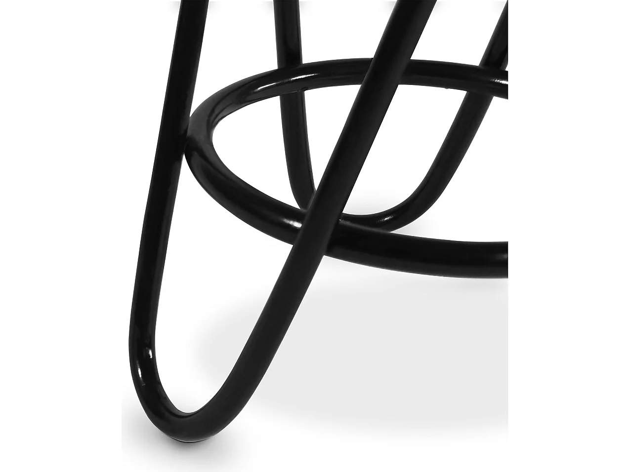 Runder Rattan Hocker - Boho Bali Stil - Klein - Lleta