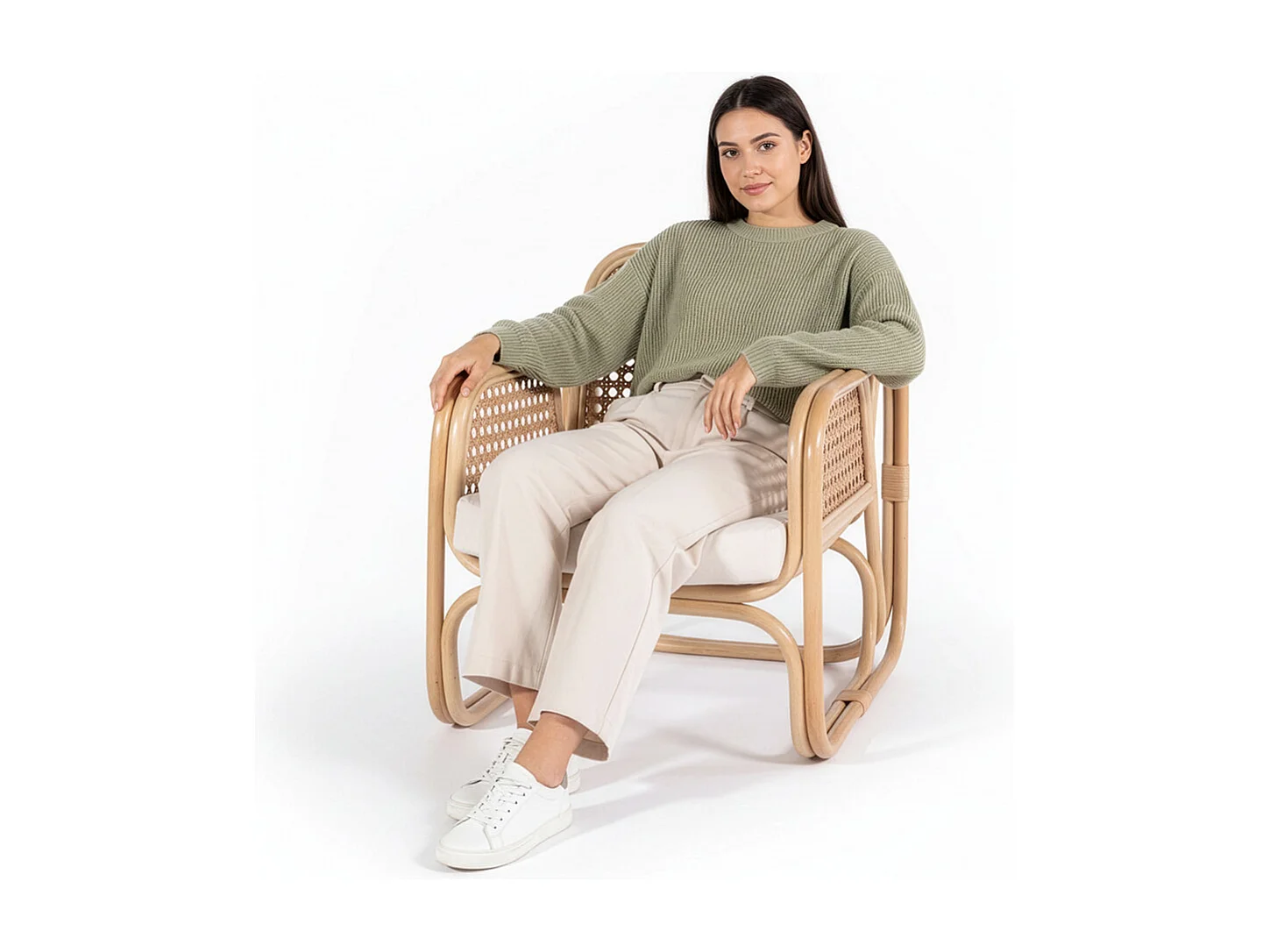 Silla de Salón de Ratán - Silla de Diseño Boho Bali - Qawa