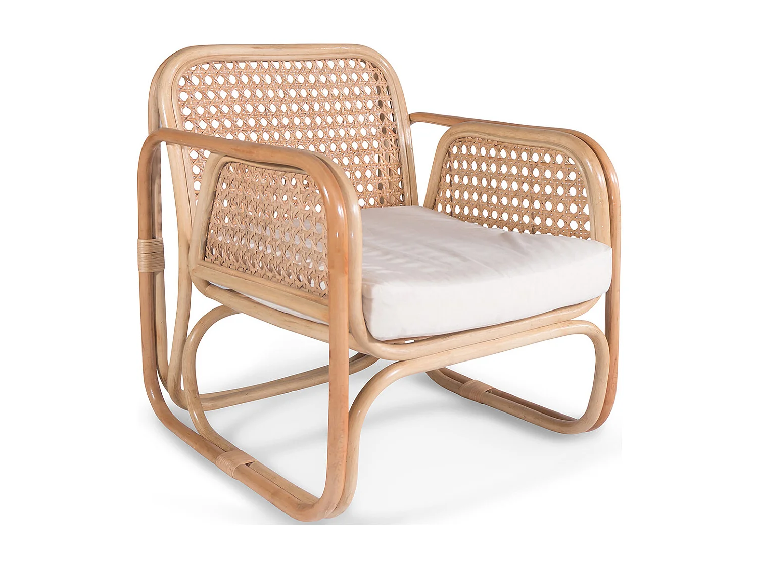 Sedia da salotto in rattan - Sedia di design - Boho Bali - Qawa