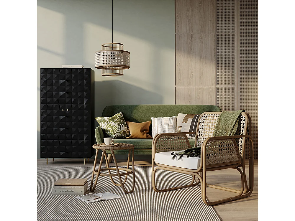 Sedia da salotto in rattan - Sedia di design - Boho Bali - Qawa