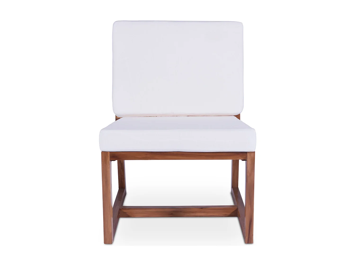 Chaise longue en bois - Chaise design style Boho Bali - Glan Blanc