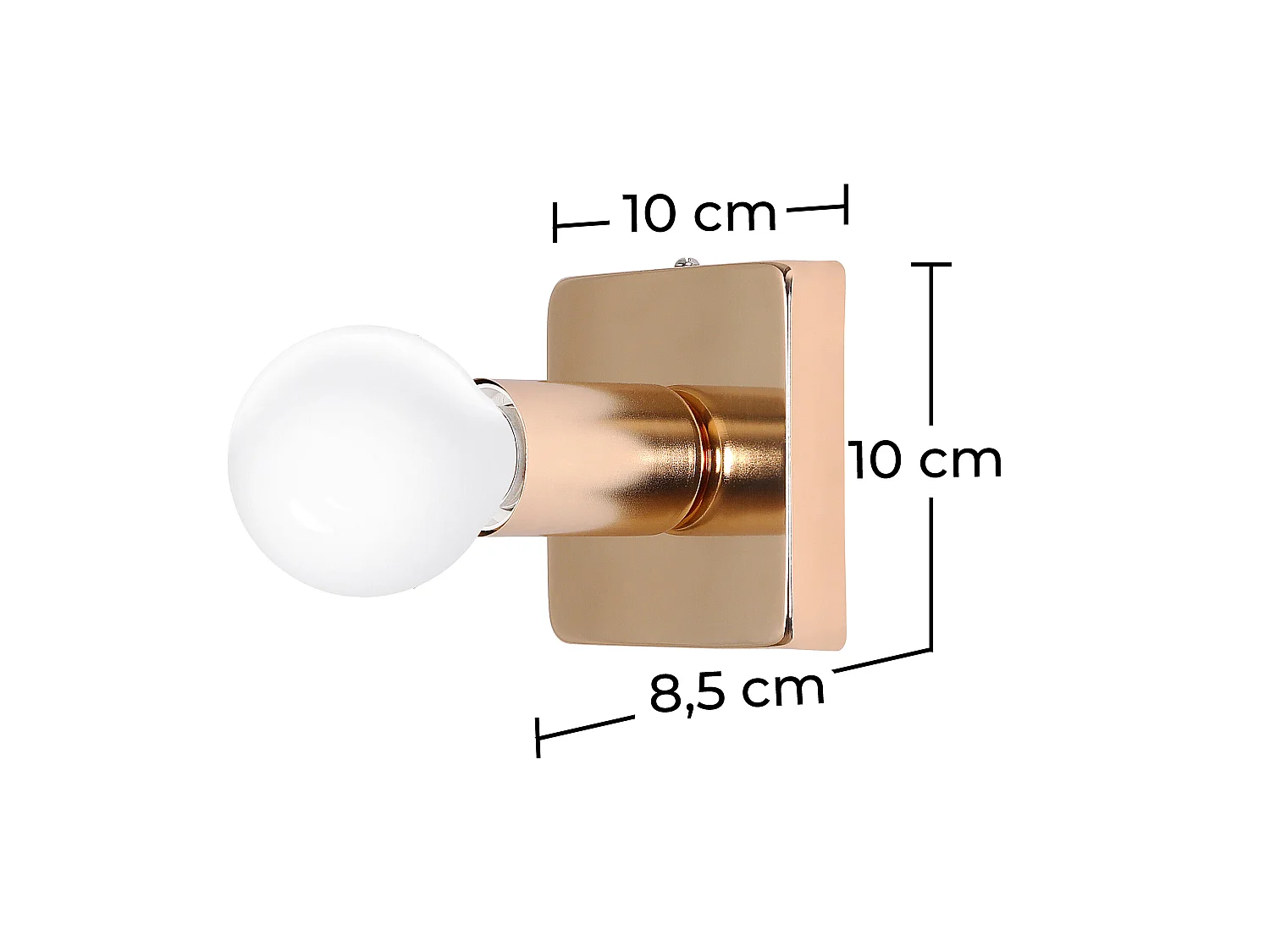 Goldene Wandleuchte - Louis