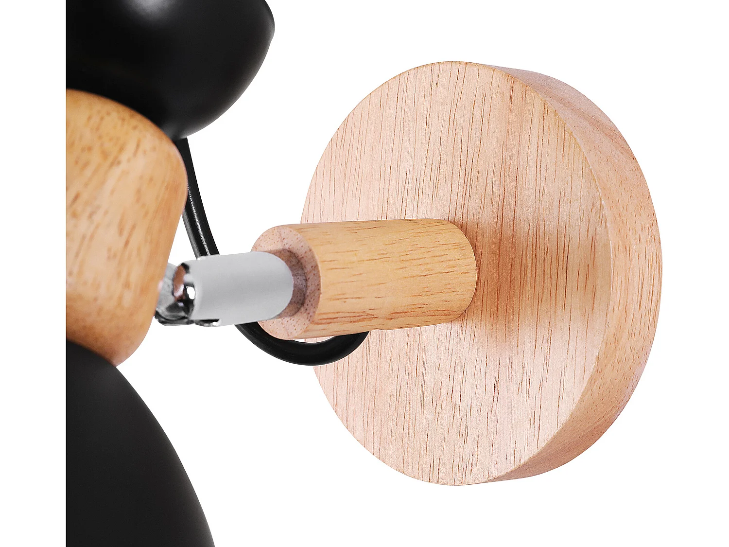 Lámpara Aplique de Pared - Estilo Escandinavo - Metal y Madera - Jorson