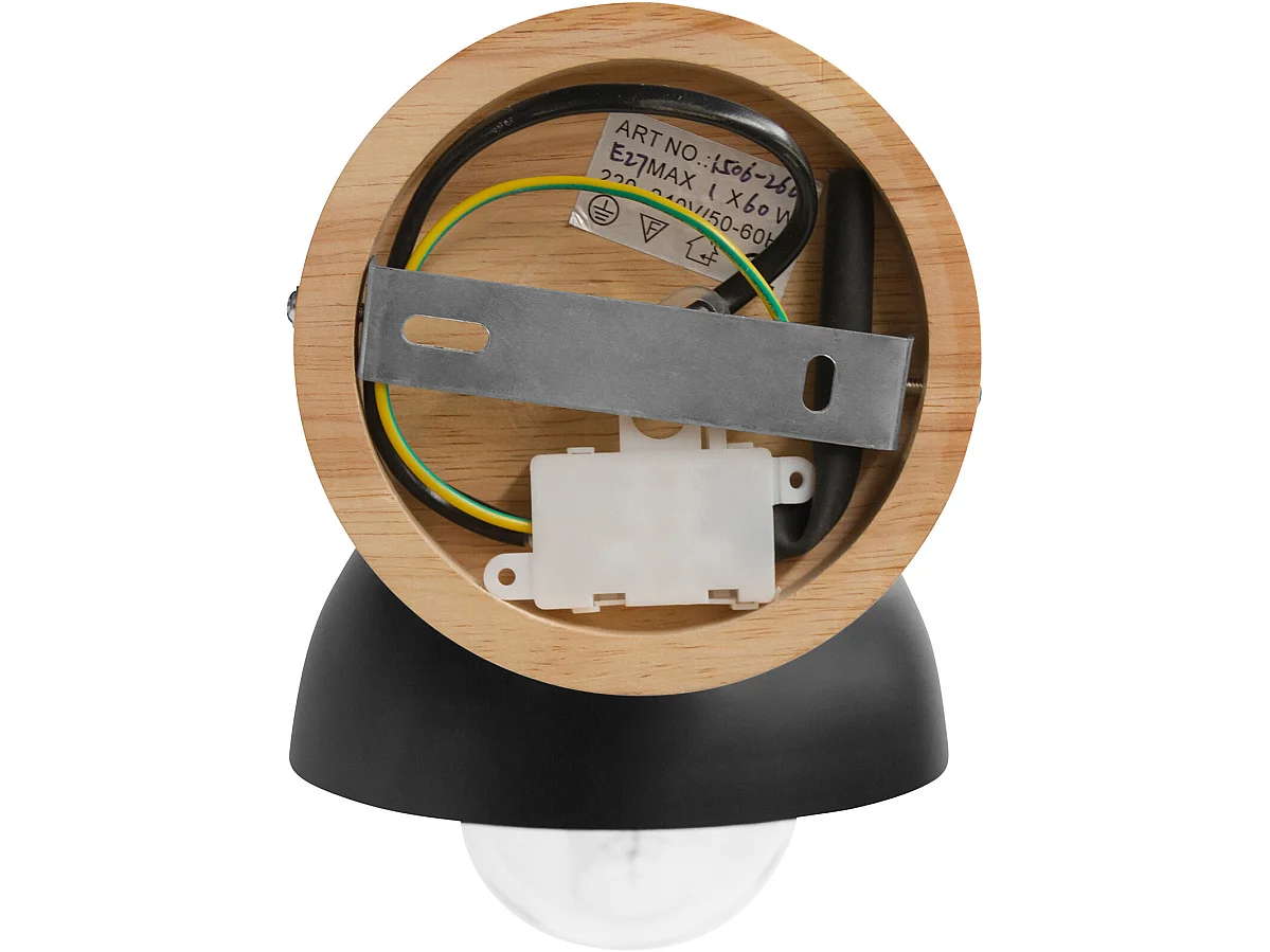 Wandleuchte - Skandinavischer Stil - Metall und Holz - Syla