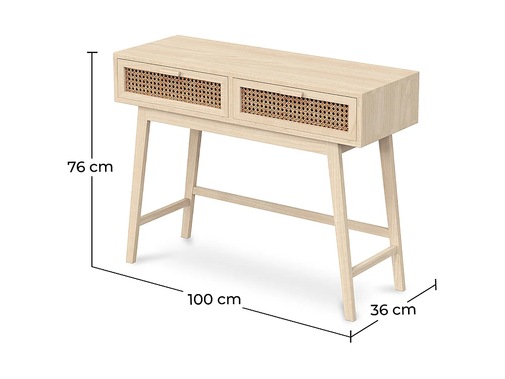 Scrivania - Consolle d'ingresso - Legno stile Boho Bali - Yanpai