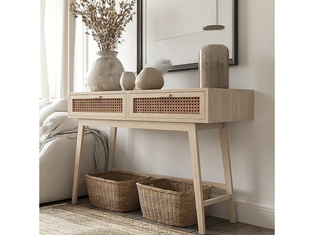 Escritorio - Recibidor Consola - Madera Boho Bali - Yanpai