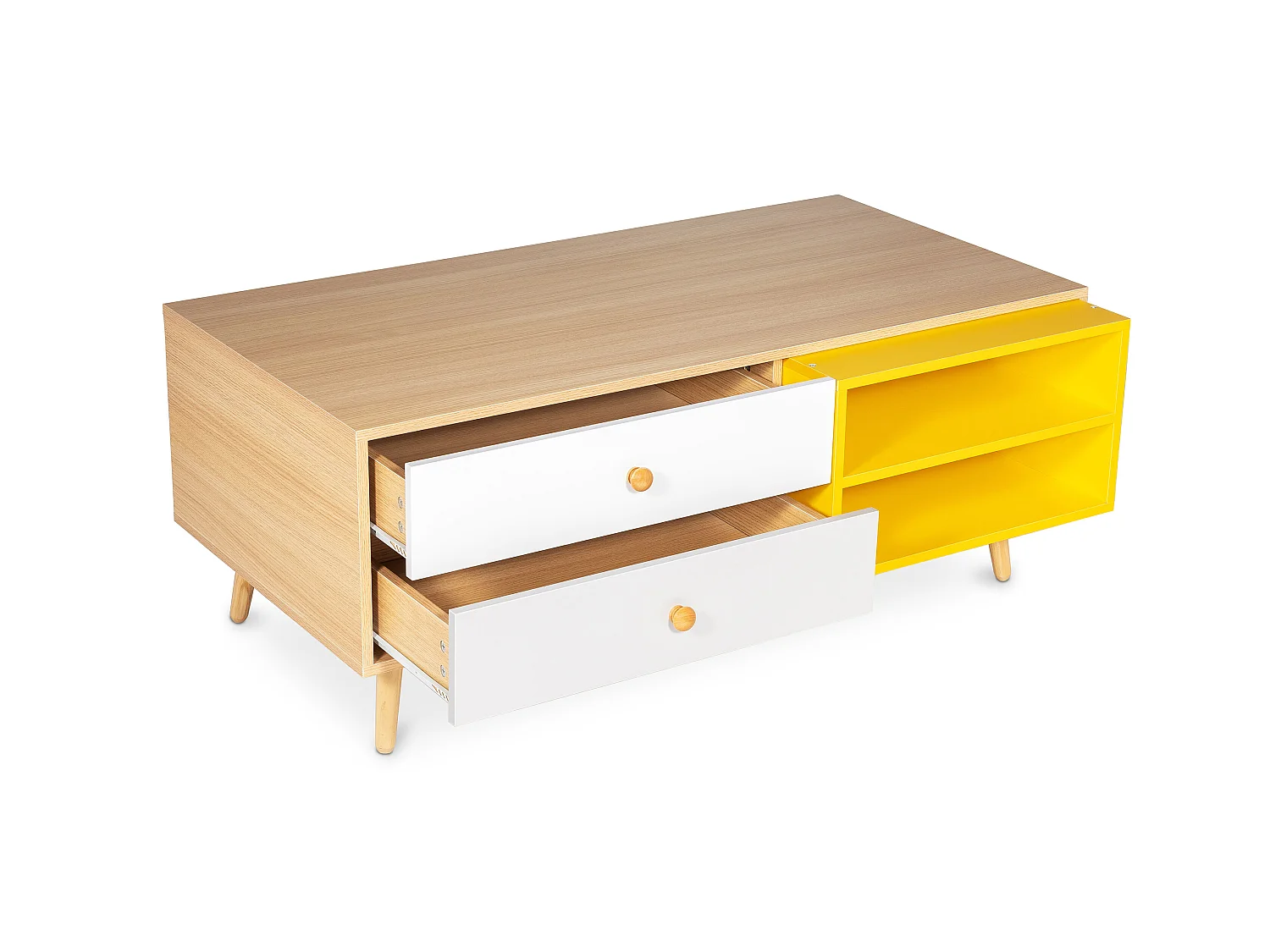 Mueble TV de Madera -  Diseño Escandinavo - Lenark