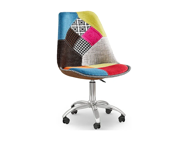 Silla de Oficina Giratoria - Tapizado Patchwork - Simona