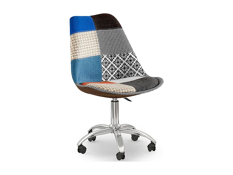 Drehbarer Bürostuhl - Patchwork-Polsterung - Pixi