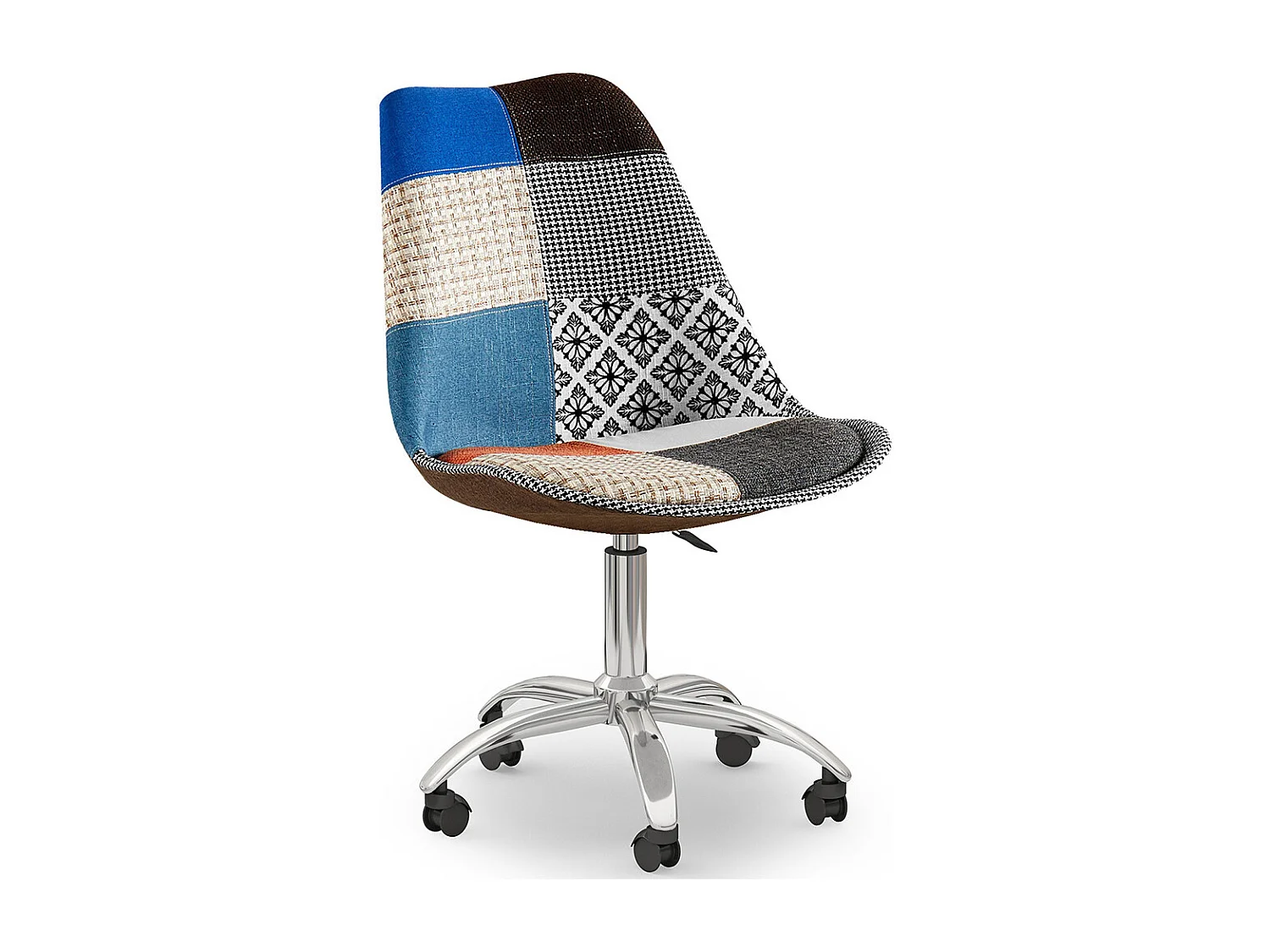 Drehbarer Bürostuhl - Patchwork-Polsterung - Pixi